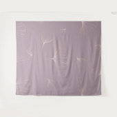 抽象芸術ギンゴビロバ植物バラ金ゴールド タペストリー (正面(横))