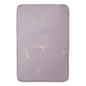 抽象芸術ギンゴビロバ植物性バラ金ゴールド バスマット (正面縦)