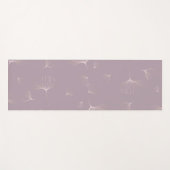 抽象芸術ギンゴビロバ植物性バラ金ゴールド ヨガマット (正面(横))