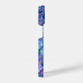 抽象芸術クジャクの色で大混乱 iPhoneケース (右側面)