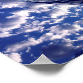 抽象芸術クラウド3D球 ポスター (角)