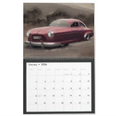 抽象芸術クラシックカー1950年代 カレンダー (1月 2026)