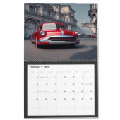 抽象芸術クラシックカー1950年代 カレンダー (2月 2026)