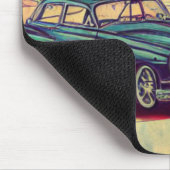 抽象芸術クラシックカー1950年代 マウスパッド (コーナー)