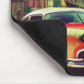 抽象芸術クラシックカー1950sマウスパッド マウスパッド (コーナー)