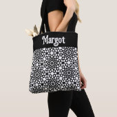 抽象芸術クラシックスノーフレーク トートバッグ (クローズアップ)