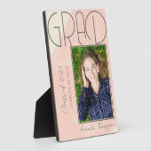 抽象芸術クラス2025 Keepsake Graduate Photo フォトプラーク (側面)