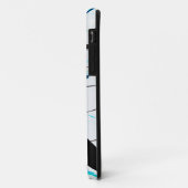 抽象芸術クラック（緑の黄色の青） Case-Mate iPhoneケース (裏面/左)