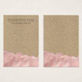 抽象芸術クラフトバラ金ゴールドイヤリングディスプレイカード (正面&裏面)