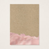 抽象芸術クラフトバラ金ゴールドイヤリングディスプレイカード (裏面)