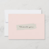 抽象芸術クラフトブラシストロークサンキューカード サンキューカード (正面)