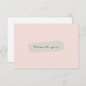 抽象芸術クラフトブラシストロークサンキューカード サンキューカード (正面/裏面)