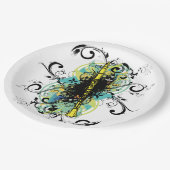 抽象芸術クラリネット音楽マーチングバンドテーマ ペーパープレート (アングル)