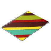 抽象芸術クリエイティブカラフルのジオメトリックライン ノートブック (左側)