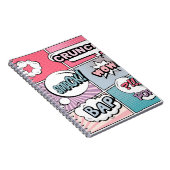 抽象芸術クリエイティブコンセプトポップ・アートの漫画スタイルブラン ノートブック (右側)