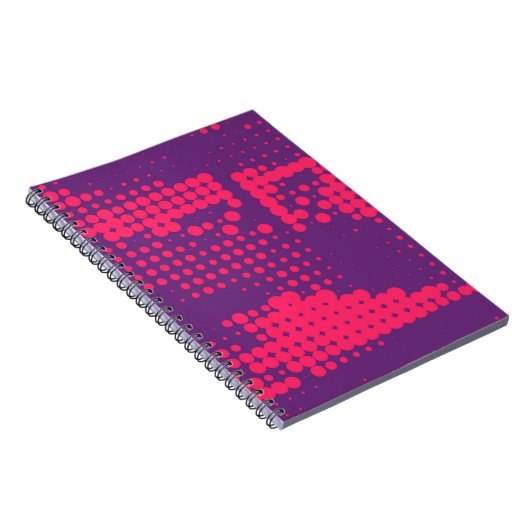 抽象芸術クリエイティブコンセプト漫画ポップ・アートのアートスタイルブラ ノートブック (右側)