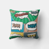 抽象芸術クリエイティブ概念漫画ポップ・アートのアートスタイルブラン クッション (裏面)