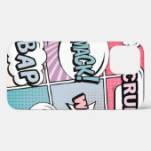 抽象芸術クリエイティブ概念漫画ポップ・アートのアートスタイルブラン Case-Mate iPhoneケース (裏面 (横))
