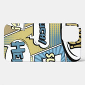 抽象芸術クリエイティブ概念漫画ポップ・アートのアートスタイルブラン Case-Mate iPhoneケース (裏面 (横))