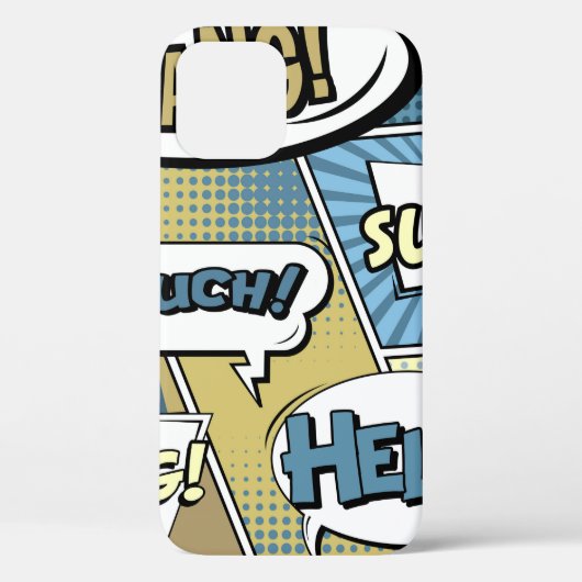 抽象芸術クリエイティブ概念漫画ポップ・アートのアートスタイルブラン Case-Mate iPhoneケース (裏面)