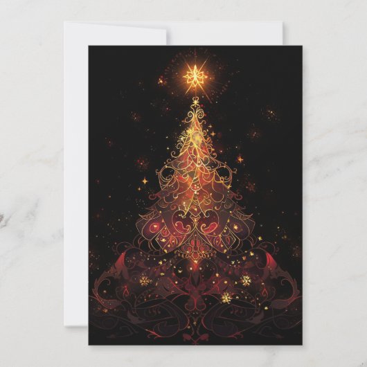 抽象芸術クリスマスカーかわいらしド – クリスマスカード (正面)