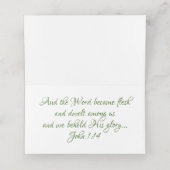 抽象芸術クリスマススターズレッドグリーンカスタム金ゴールド プレイスカード (内部開封)