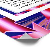 抽象芸術クリスマススターズ160人乗り ポスター (角)