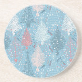 抽象芸術クリスマスツリーパターン2コースター コースター (正面)