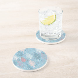 抽象芸術クリスマスツリーパターン2コースター コースター