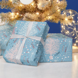 抽象芸術クリスマスツリーパターン2 ラッピングペーパー
