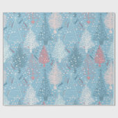 抽象芸術クリスマスツリーパターン2 ラッピングペーパー (フラット)