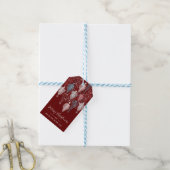 抽象芸術クリスマスツリーパターン ギフトタグ (より糸付き)