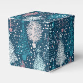 抽象芸術クリスマスツリーパターン フェイバーボックス (正面サイド)