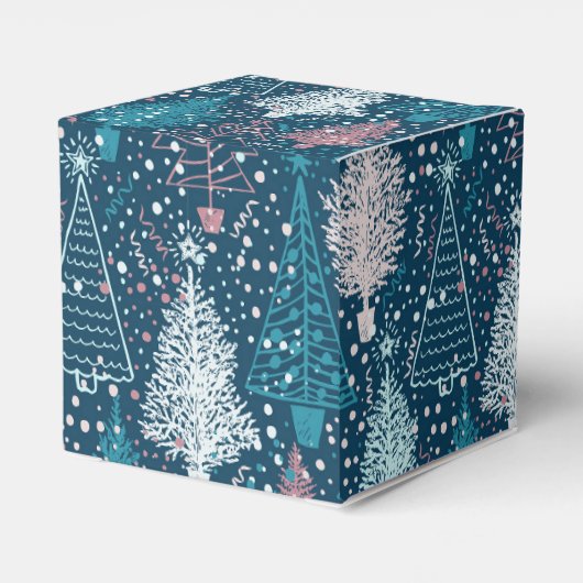 抽象芸術クリスマスツリーパターン フェイバーボックス (裏面サイド)
