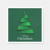 抽象芸術クリスマスツリーホリデーパーティー スタンダードカクテルナプキン (正面)