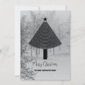 抽象芸術クリスマスツリー事業招待状 招待状 (正面)