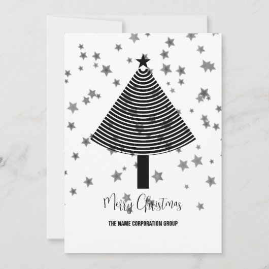 抽象芸術クリスマスツリー事業招待状 招待状 (正面)
