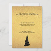 抽象芸術クリスマスツリー事業招待状 招待状 (裏面)