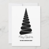 抽象芸術クリスマスツリー事業招待状 招待状 (正面)