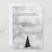 抽象芸術クリスマスツリー事業招待状 招待状 (裏面)