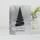 抽象芸術クリスマスツリー事業招待状 招待状 (スタンド正面)