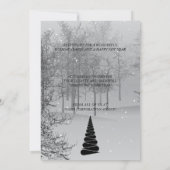 抽象芸術クリスマスツリー事業招待状 招待状 (裏面)