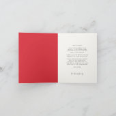 抽象芸術クリスマスツリー北欧メリークリスマス シーズンカード (内部)