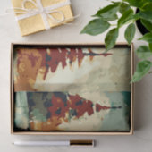 抽象芸術クリスマスツリー6水色 薄葉紙 (ギフト)