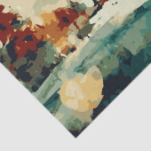 抽象芸術クリスマスツリー6水色 薄葉紙 (詳細)