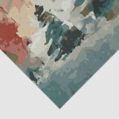 抽象芸術クリスマスツリー8水色 薄葉紙 (詳細)