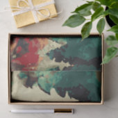 抽象芸術クリスマスツリー9水彩 薄葉紙 (ギフト)