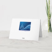 抽象芸術クリスマスツリー シーズンカード (裏面)