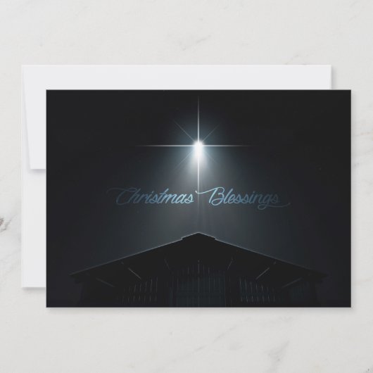 抽象芸術クリスマス出生安定星 シーズンカード (正面)