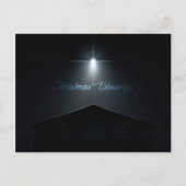 抽象芸術クリスマス出生安定星 シーズンポストカード (正面)